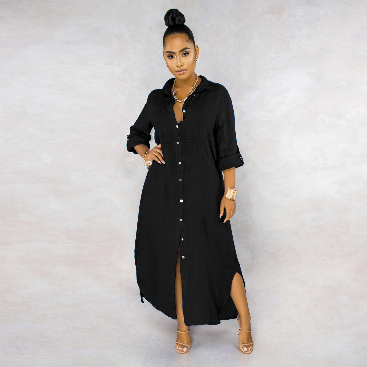 María Aesthetic Elena Overshirt Dress Set Evening Wear Edit