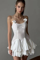 Sheer Mesh Mini Dress