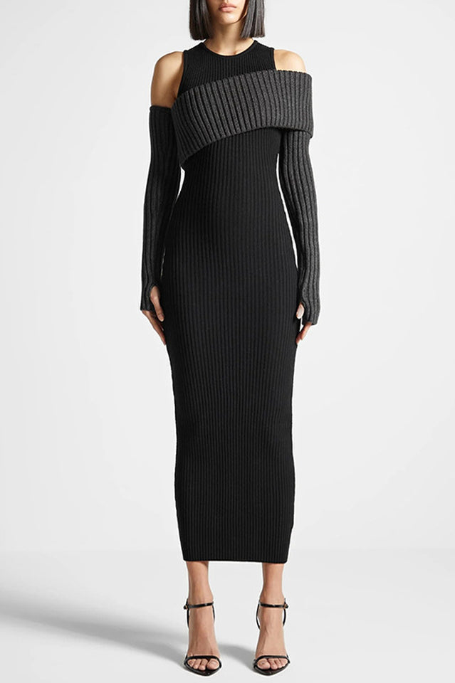 Overlay Knitted Dress