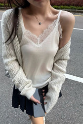 Versatile Lace Layering Cami Top
