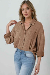 Blouse Textured With Buttons