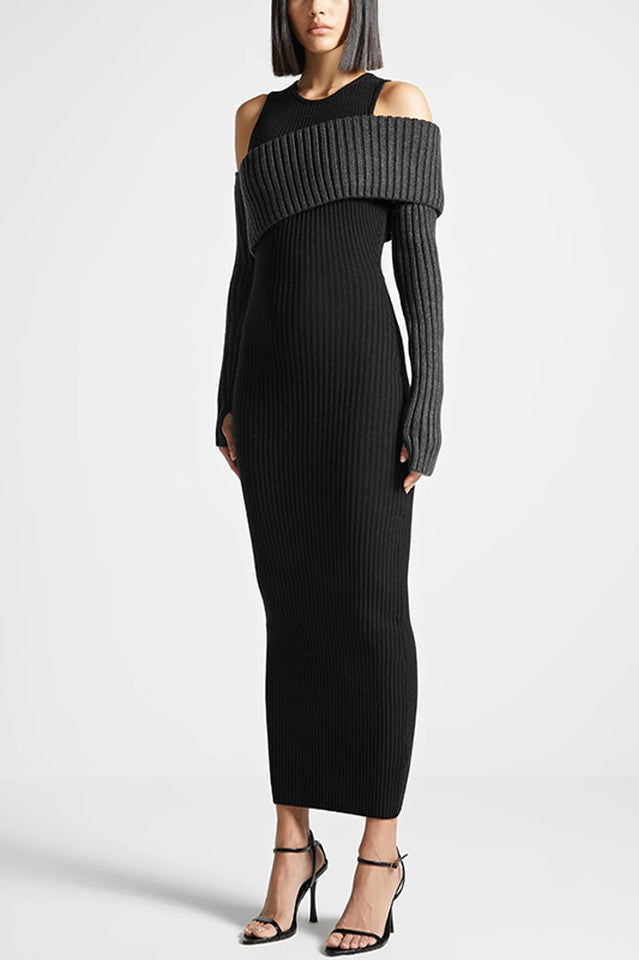 Overlay Knitted Dress