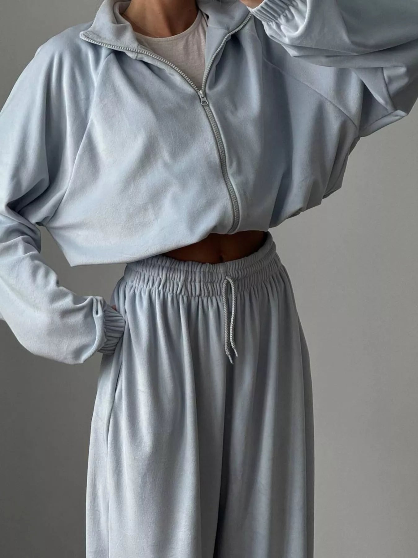 Zip-Up Hoodie and Joggers Set