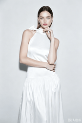French Waist Tie Maxi Prom Dress