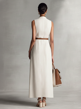 Sleeveless Wrap Tie Waist Maxi Dress 5