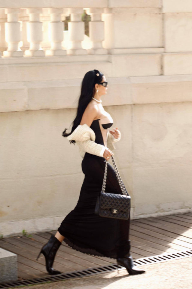 Paityn Black Bandage Bustier Set