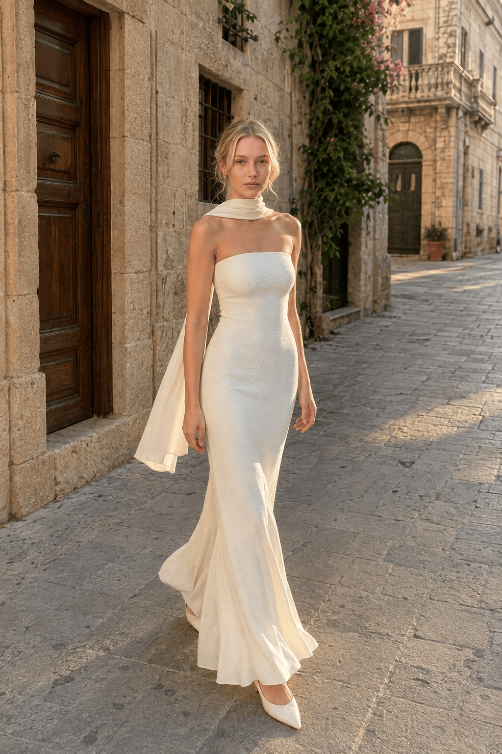Sexy Strapless Mermaid Maxi Dress