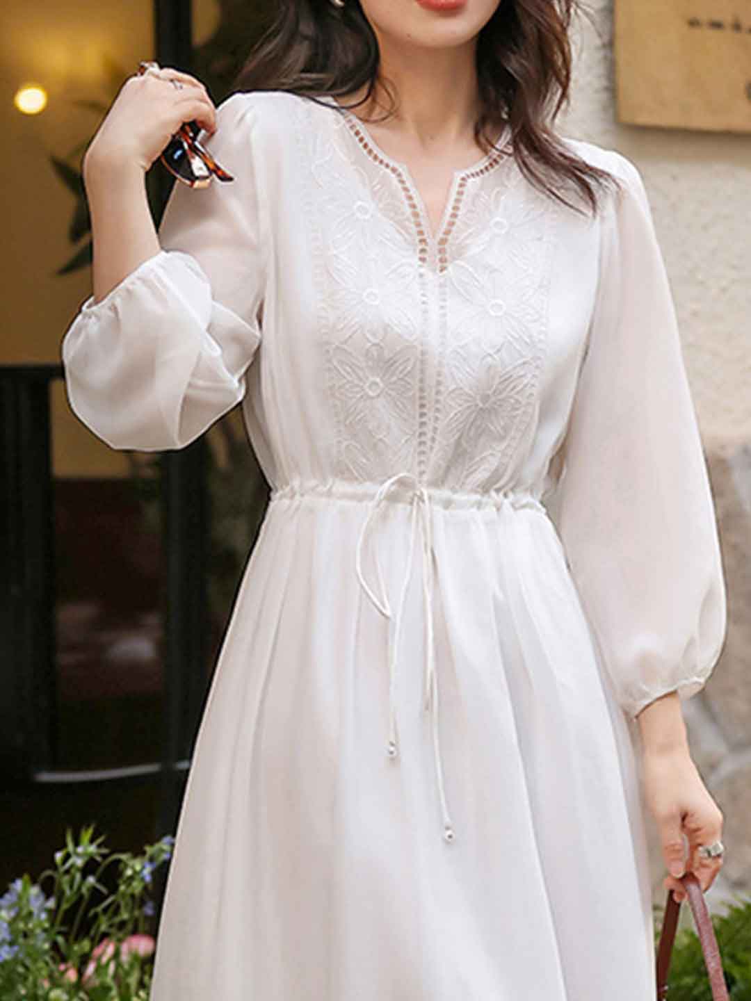 A Vintage Style Dress with Delicate Timeless Details