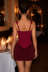 Backless Bodycon Mini Party Slip Dress