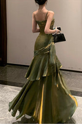 Chiffon Spaghetti Strap Maxi Dress - View 3