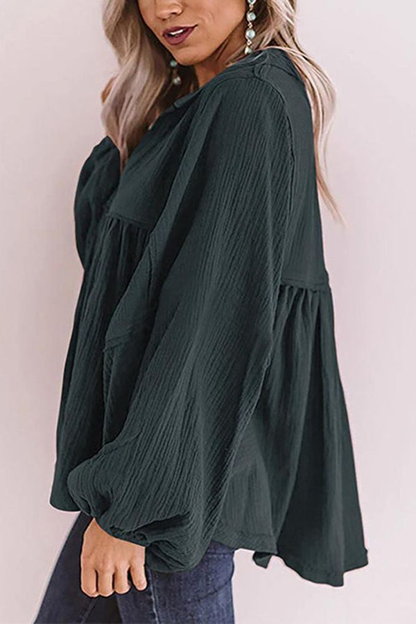 Best Kept Secret Collared Babydoll Top