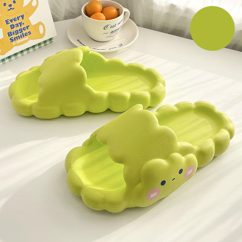 Cute Cloud Summer Girl Heart Home Non-Slip Cloudy Thickened Soft-Soled Slippers