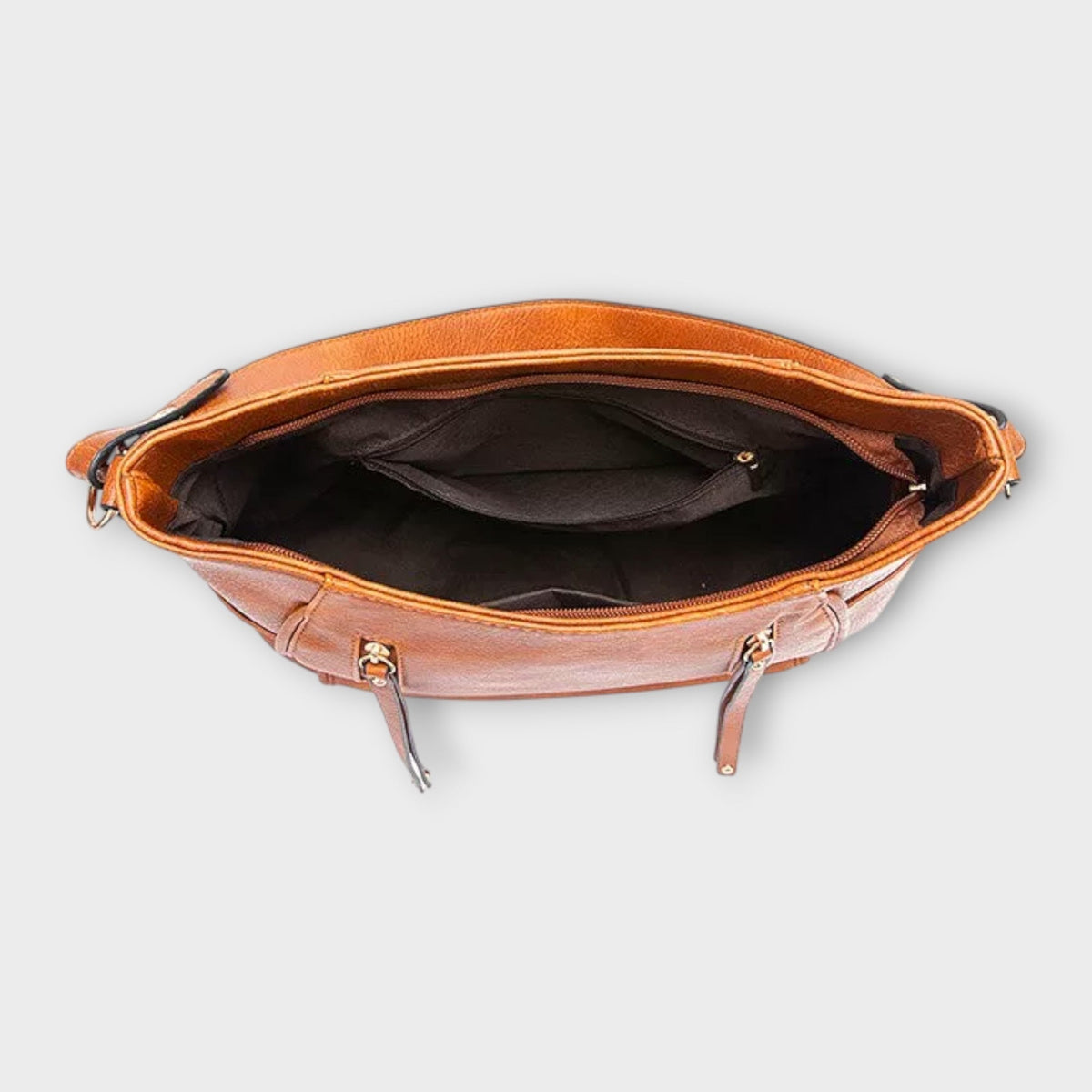 Tassel Zip Pocket Slouchy Hobo Shoulder Bag