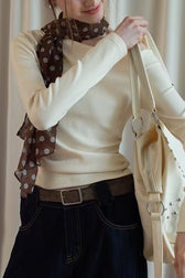 One Shoulder Asymmetric Ribbed Long Sleeve Top