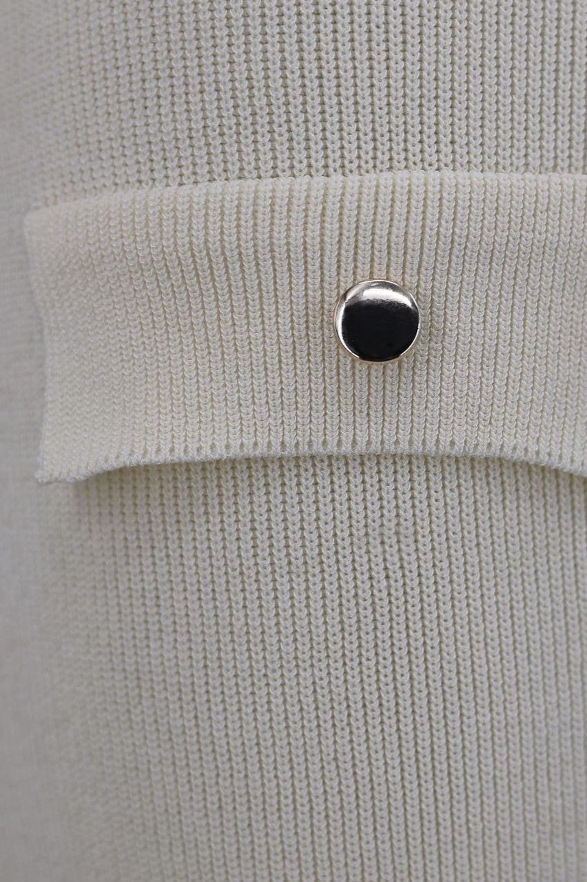 Sleeveless Round Neck Knit Sweater Dress