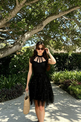 Lace Patchwork Asymmetrical White Dress Femme Sleeveless Slim Fit Party