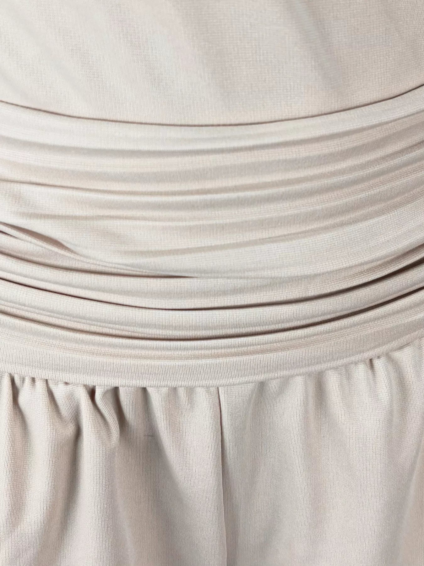 Cold Shoulder Ruched Waist Wide-Leg Jumpsuit