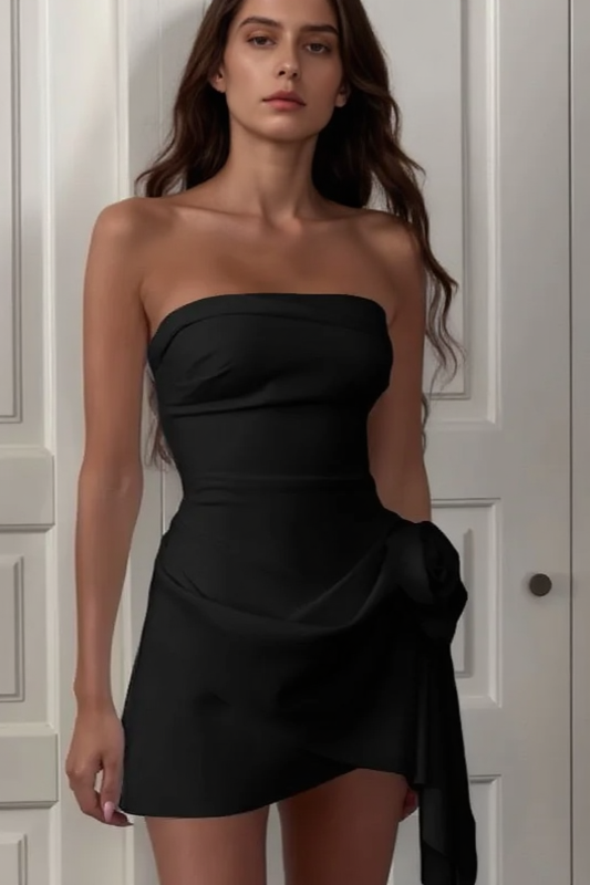 Ruched Floral Dress