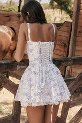 Allure Lace Trim Solid Slip Dress 5