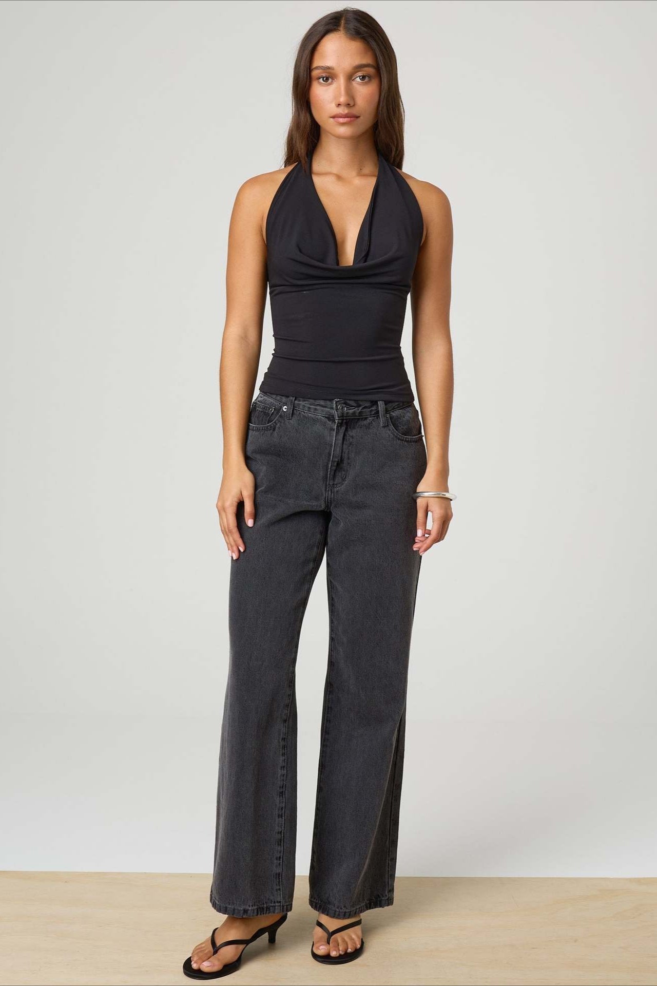 Halter Backless Cami Slim Fit Crop Top