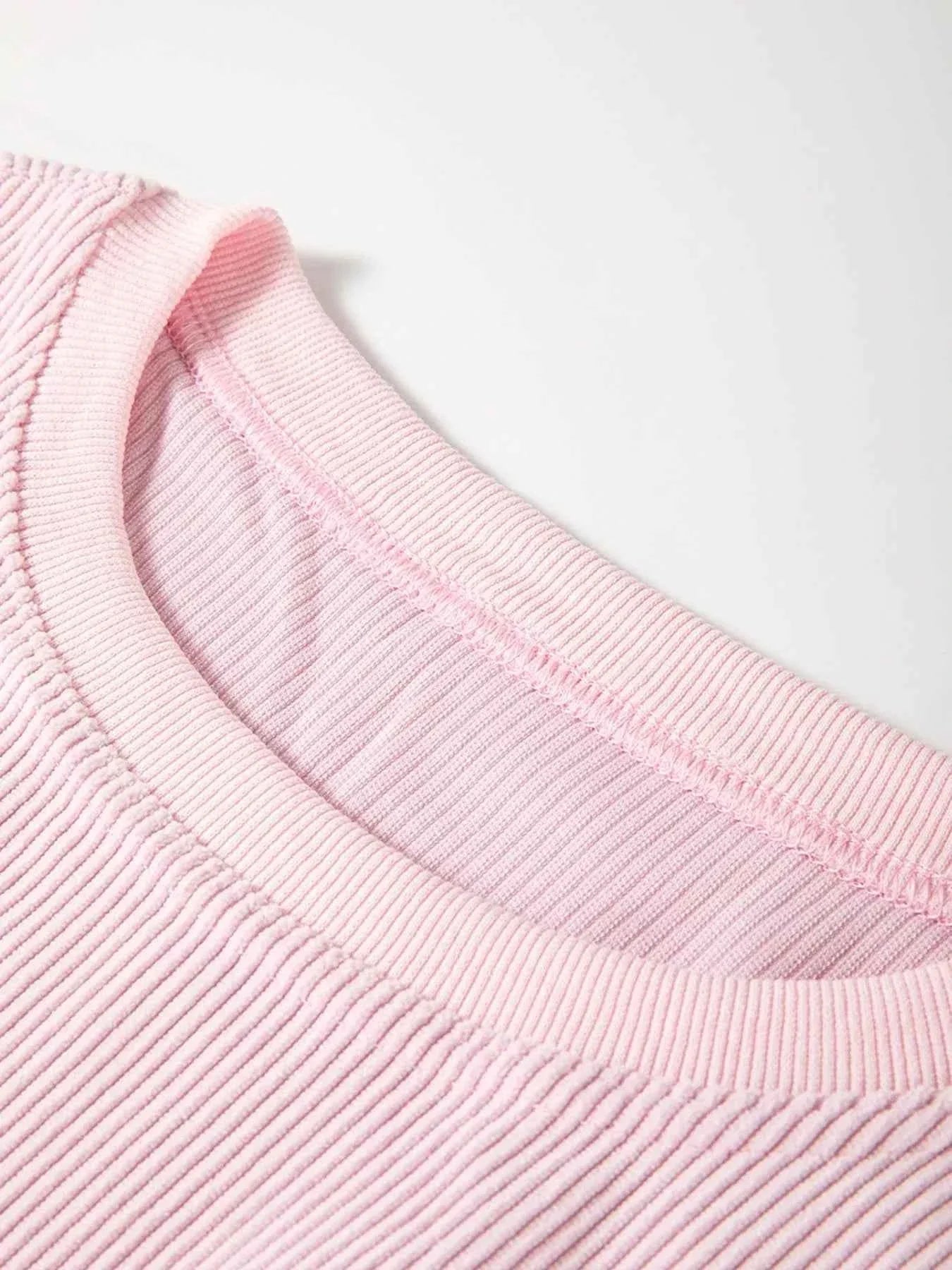 Ribbed Corduroy Oversized Sweatshirt