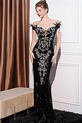 Elegant Off-Shoulder Slim Maxi Sequin Dress 3
