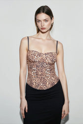 Open Back Satin Cami Top