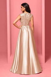 V Neck Sleeveless Mermaid Prom Dress
