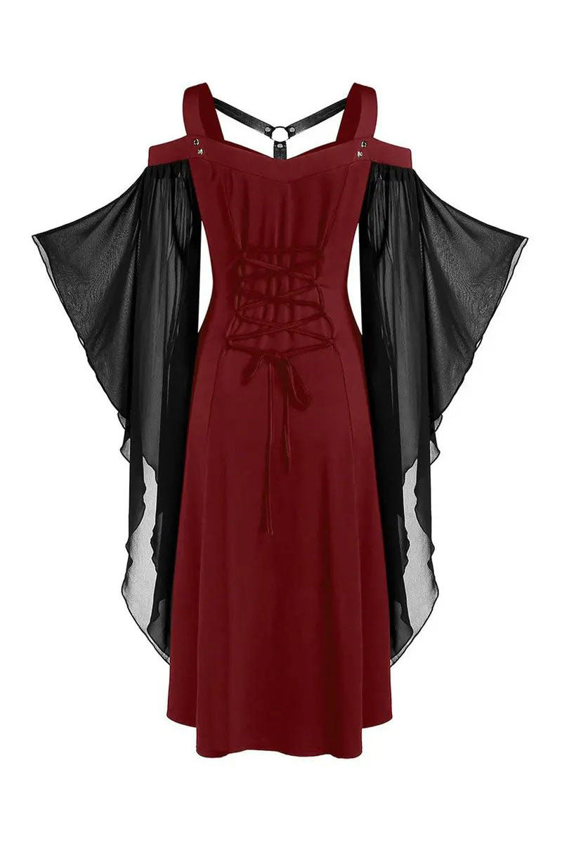 Halloween Gothic Punk Dress Women Cosplay Party Dresses