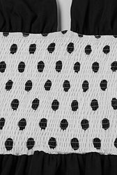 Polka Dot Halter Neck Smocked Bubble Hem Mini Dress 4