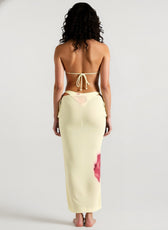 Boho Print Tie Waist Vacation Skirt