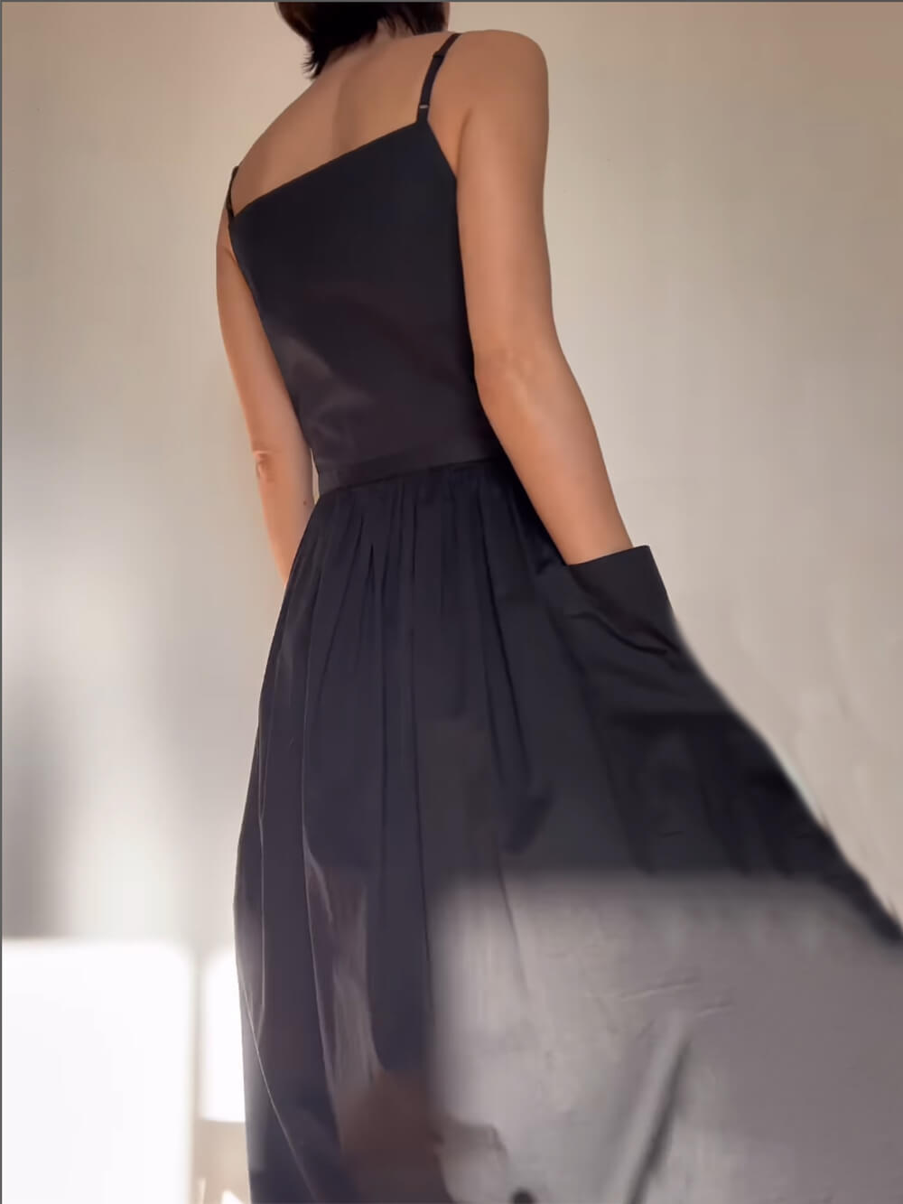 Unique Side Slit Lace Up Pocket Vest Dress