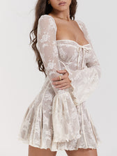 Bella-Rose Lace Mini Dress - View 3
