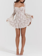 Bella-Rose Lace Mini Dress - View 2