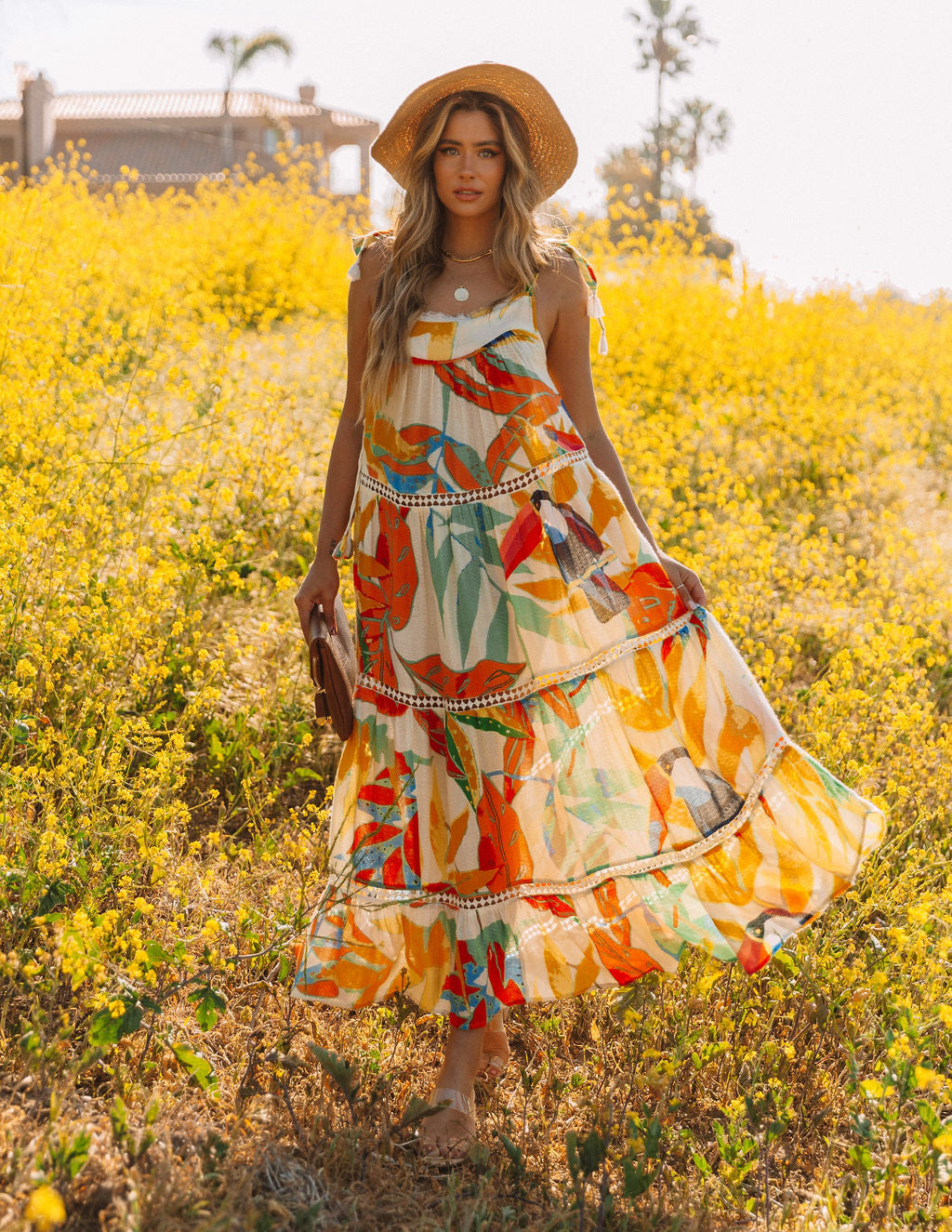 Baja California Crochet Tiered Maxi Dress - FINAL SALE