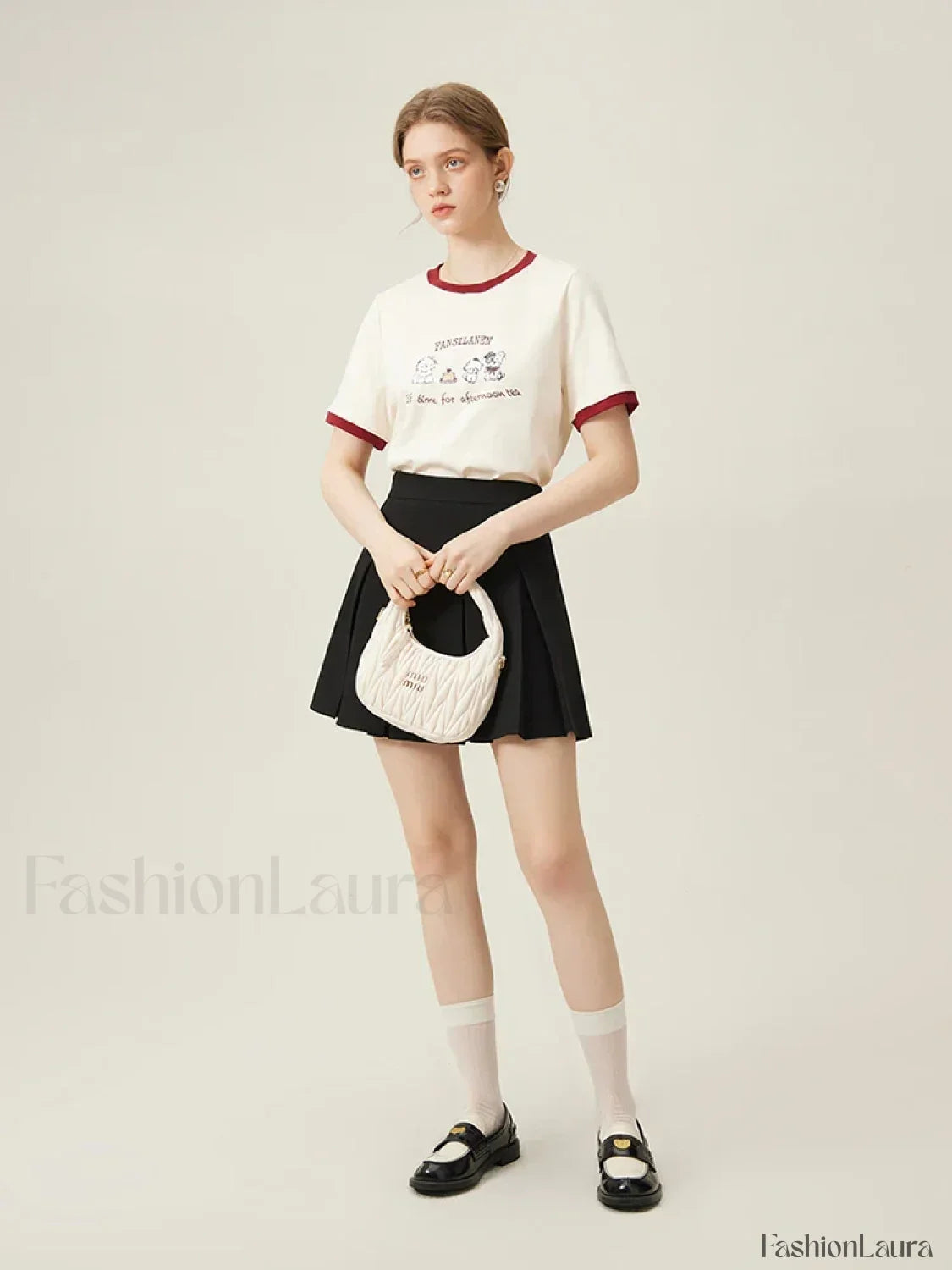 100% Cotton Inner Loose Spring T-Shirt