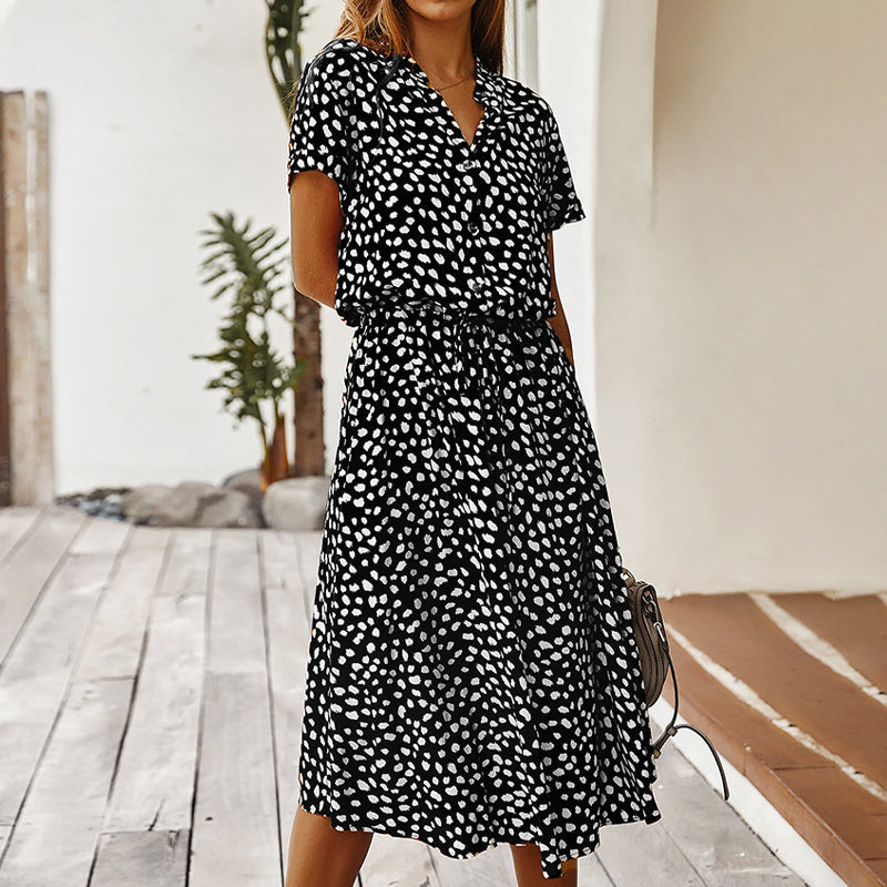 Violeta Timeless Polka Dot Dress for Women Statement Occasion Edit