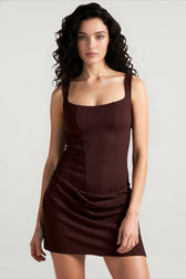 Tie Detail Bodycon Mini Birthday Dress