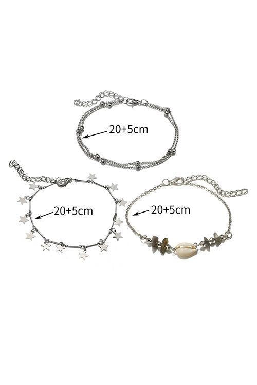 Shell Star Ankle Chians