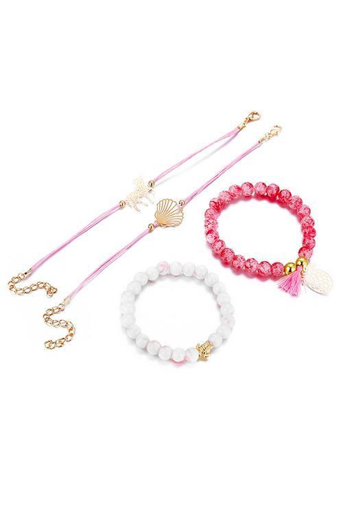 Unicorn Tortoise Beads Layer Bracelet