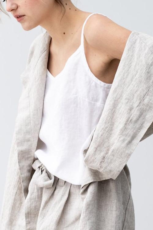 Solid Linen Tank Top