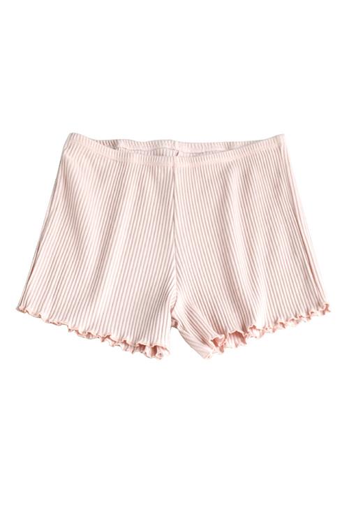 Solid Ruffles Shorts