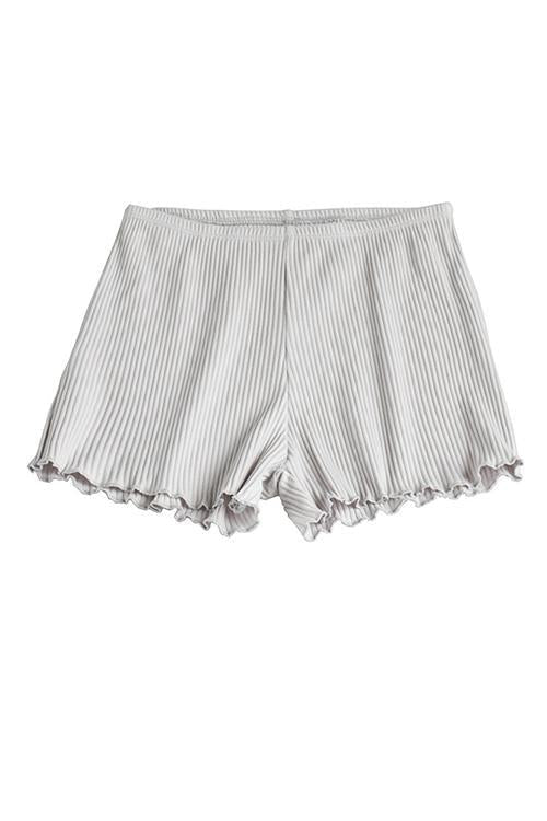 Solid Ruffles Shorts