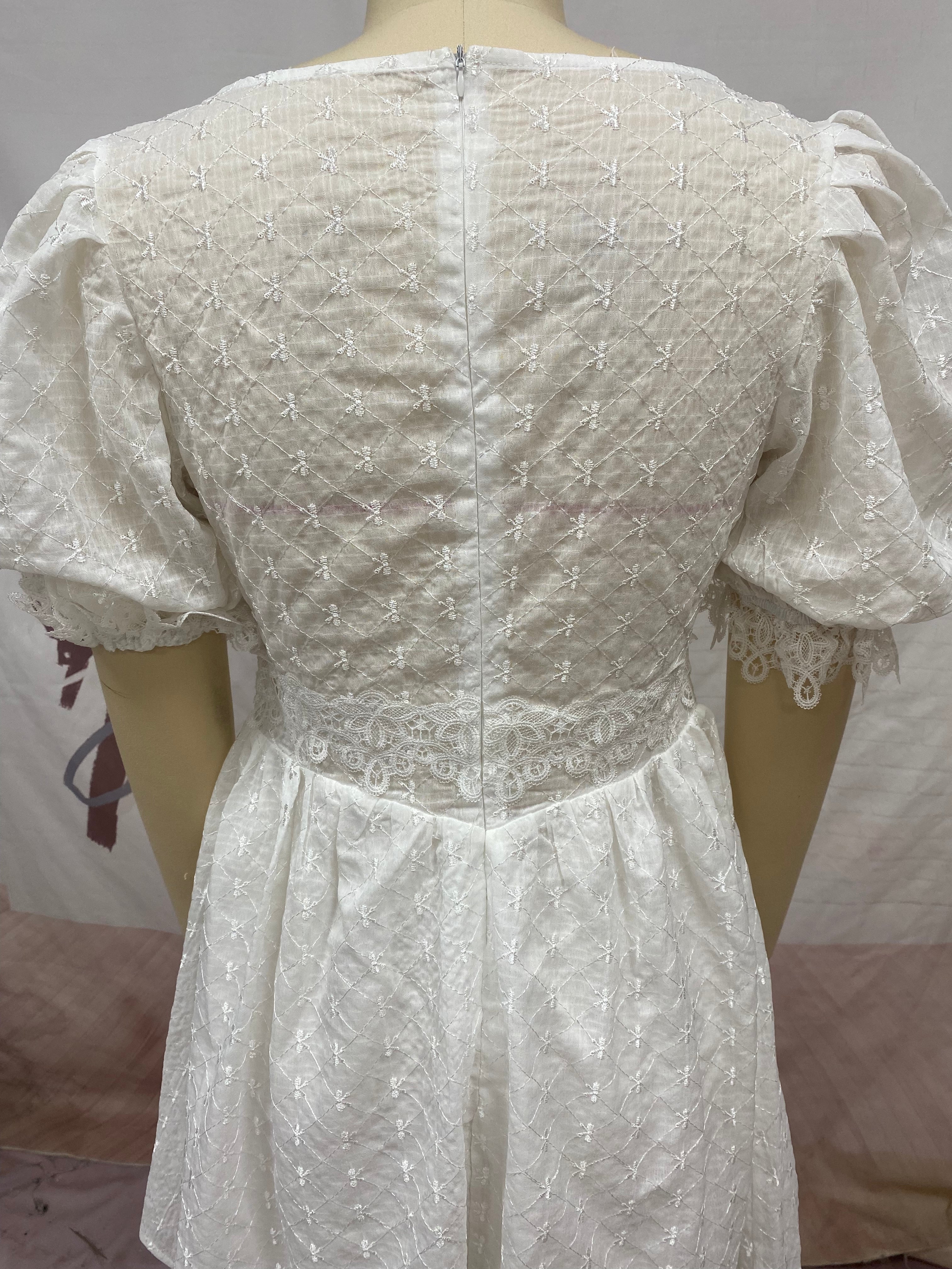 Short Sleeve Dress Slim Princess Dress