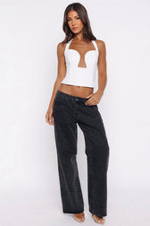 Halter-Neck Crop Top