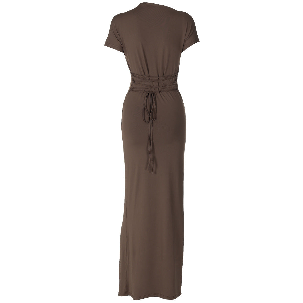 Dreamy Drape Maxi dress - Brown