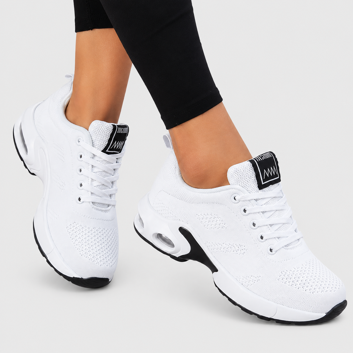 Lace Up Mesh Air Cushion Sneakers