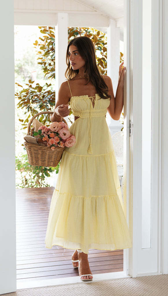 Saz Maxi Dress Yellow