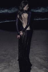 Cut Out Stylish Backless Gown