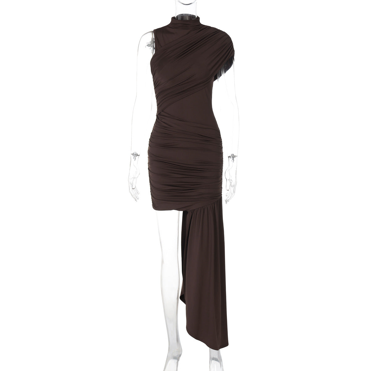 Gema Mini Dress - Brown
